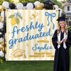 Custom Backdrop - Personalized Graduation Gifts For Him, Her - Serving Fresh Graduate Energy