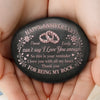 Custom Printed Rock - Personalized Anniversary Wedding Gifts For Husband And Wife, Him And Her - Together Till The Very End