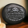 Custom Printed Rock - Personalized Anniversary Wedding Gifts For Husband And Wife, Him And Her - Together Till The Very End