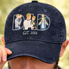 Custom Photo Vintage Washed Denim Baseball Cap - Personalized Father's Day Gifts For Dad, Grandpa - Thank You For Everything Dad