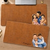 Custom Photo Desk Mat - Personalized Father's Day Birthday Gifts For Dad, Grandpa - Love Became A Family
