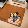 Custom Photo Desk Mat - Personalized Father's Day Birthday Gifts For Dad, Grandpa - Love Became A Family