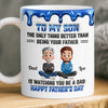 Custom 3D Inflated Effect Printed Mug - Personalized Father's day Birthday Gifts For Son, Dad, Mom - Strong Roots Strong Family