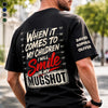 Custom Back Printed Shirt - Personalized Father's Day Birthday Gifts For Dad, Grandpa - Dad’s Love Lasts Forever