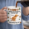 Custom Mug - Personalized Father's Day Gifts For Dog Cat Lovers, Dog Dad And Mom, Cat Owners - Home Is Where Pets Are