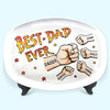 Families Are Like Fudge - Family Personalized Custom Platter - Father's Day, Gift For Dad, Grandpa