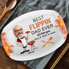 Custom Photo King Of The Grill, Hero Of The House - Family Personalized Custom Platter - Father's Day, Gift For Dad, Grandpa