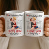 Custom Mug - Personalized Anniversary Wedding Gifts For Husband And Wife, Him And Her - One Life One Love