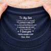 Custom Inside Neck Print T-Shirt - Personalized Father's Day Birthday Gifts For Son - Future Looks Good On You