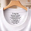Custom Inside Neck Print T-Shirt - Personalized Father's Day Birthday Gifts For Son - Future Looks Good On You
