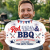 Custom Platter - Personalized America 250th Anniversary Gifts For Mom, Dad, Brother, Sister, Kids - Sparklers, Sauce And Freedom