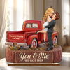 Custom 2-Layered Wooden Plaque - Personalized Anniversary Wedding Gifts For Husband And Wife, Him And Her - Riding Through Life Together