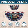 Custom Non-Pleated Fan Flag - Personalized America 250th Anniversary Gifts For Mom, Dad, Brother, Sister, Kids - Born To Celebrate Freedom