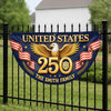 Custom Non-Pleated Fan Flag - Personalized America 250th Anniversary Gifts For Mom, Dad, Brother, Sister, Kids - Proud Loud American
