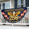 Custom Non-Pleated Fan Flag - Personalized America 250th Anniversary Gifts For Mom, Dad, Brother, Sister, Kids - Proud Loud American