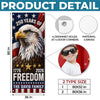 Custom Door Cover - Personalized America 250th Anniversary Gifts For Mom, Dad, Brother, Sister, Kids - United By Freedom Forever