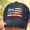 Custom Cap - Personalized Father's Day Birthday Gifts For Dad, Grandpa - Dad Is Always My Hero