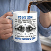 Custom 3D Inflated Effect Printed Mug - Personalized Father's Day Birthday Gifts For Son - Strong Roots Strong Bond