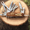 Custom 15-in-1 Pocket Multi Tool - Personalized Father's Day Birthday Gifts For Dad, Grandpa - Dad’s Survival Tool