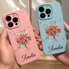 Custom Leather Phone Case - Personalized Best Friend Birthday Gifts For Women, Besties, Sisters, BFF, Daughter - A Bouquet Just For You