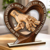 Custom 2-Layered Wooden Plaque - Personalized Father's Day Birthday Gifts For Dad, Grandpa - Dad’s Strength Inspires Us Daily