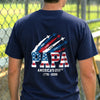Custom T-shirt - Personalized America 250th Anniversary Father's Day Gifts For Dad, Grandpa - Red White Blue