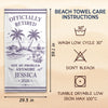 Custom Beach Towel - Personalized Retirement Gifts For Women, Men - Officially Off The Clock