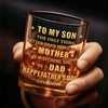 Custom Whiskey Glass - Personalized Father's Day Gifts For Son - Raised A Son, Cheer A Dad