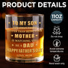 Custom Whiskey Glass - Personalized Father's Day Gifts For Son - Raised A Son, Cheer A Dad