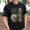 Custom Unisex T-Shirt With Design On Sleeve - Personalized Father's Day Fishing Gifts For Fisherman, Dad, Grandpa - Best Dad In The Reel World