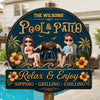 Custom Wood Sign - Personalized Summer Vacation And Travel Gifts For Husband And Wife, Him And Her - Welcome To Our Backyard Bar