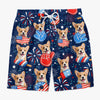 Custom Photo Tropical Hawaiian Aloha Men Beach Shorts - Personalized Summer Vacation And Travel Gifts For Dog Cat Lovers, Dog Dad And Mom, Cat Owners - Summer Paws Forever