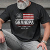 Custom T-shirt, Hoodie - Personalized America 250th Anniversary Father's Day Gifts For Dad, Grandpa - Patriotic Stars Proud Legacy
