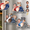 Custom Photo Dad Bod Belly Squishy Acrylic Fridge Magnet – Personalized Father's Day Funny Gifts For Dog Cat Lovers, Dog Dad, Cat Owners – Paws Make Life Better