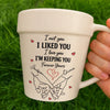 Custom Plant Pot Ceramic Mug - Personalized Birthday Garden Gifts For Husband And Wife, Him And Her - A Promise Kept Forever