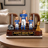 Custom 2-Layered Wooden Plaque - Personalized Father's Day Gifts For Dad, Grandpa, American Football Lovers, Sports Fans, Sports Lovers - Game Day Starts Here