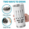 Custom Tumbler - Personalized Father's Day Golf Gifts For Dad, Grandpa - World's Greatest Dad By Par