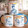 Custom Photo Mug - Personalized Father's Day Birthday Gifts For Dad, Grandpa, Husband - World’s Best Dad Ever