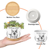 Custom Photo Home Decor Ceramic Plant Pot - Personalized Pet Memorial Sympathy Gifts For Dogs, Cats - Forever Loved Never Forgotten