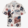 Custom Unisex Tropical Hawaiian Aloha Shirt - Personalized America 250th Anniversary Gifts For Mom, Dad, Brother, Sister, Kids - Leading with Strength And Pride