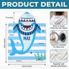 Custom Poncho Beach Towel - Personalized Summer Vacation And Travel Gifts For Women, Men, Kids - Beware Of Cute Shark Bites