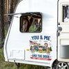 Custom RV Decal - Personalized America 250th Anniversary, Camping Gifts for Campers, Husband And Wife, Dog Lovers - Furry Camping Crew