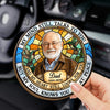 Custom Photo Car Visor Clip - Personalized Memorial Sympathy Gifts For Loss Of Mom, Dad - Forever Watching Over Me