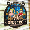 Custom Window Hanging Suncatcher Ornament - Personalized Anniversary Wedding Gifts For Husband And Wife, Him And Her - Our Forever Sunny Love Story