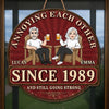 Custom Wood Sign - Personalized Anniversary Wedding Gifts For Husband And Wife, Him And Her - Laughter, Wrinkles And True Love