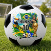 Custom World Football Soccer Ball - Personalized Birthday Gifts For Football Lovers, Sports Fans, Sports Lovers - My Lucky Number, My Nation