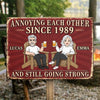 Custom Home Decor Metal Sign - Personalized Anniversary Wedding Gifts For Husband And Wife, Him And Her - Still Crazy In Love