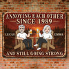 Custom Home Decor Metal Sign - Personalized Anniversary Wedding Gifts For Husband And Wife, Him And Her - Driving Each Other Crazy