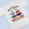 Custom T-shirt, Premium T-shirt, Hoodie - Personalized Anniversary Wedding Gifts For Husband And Wife, Him And Her - Stuck With You Forever, Unfortunately