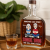 Custom Whiskey Bottle - Personalized Anniversary Christmas Wedding Gifts For Husband And Wife, Him And Her, Wine, Bourbon, Whiskey Lovers - Partners In Lifetime Crimes